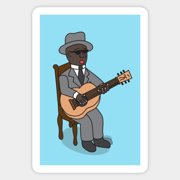 Bluesman Sticker by Gabriel Pastor Store